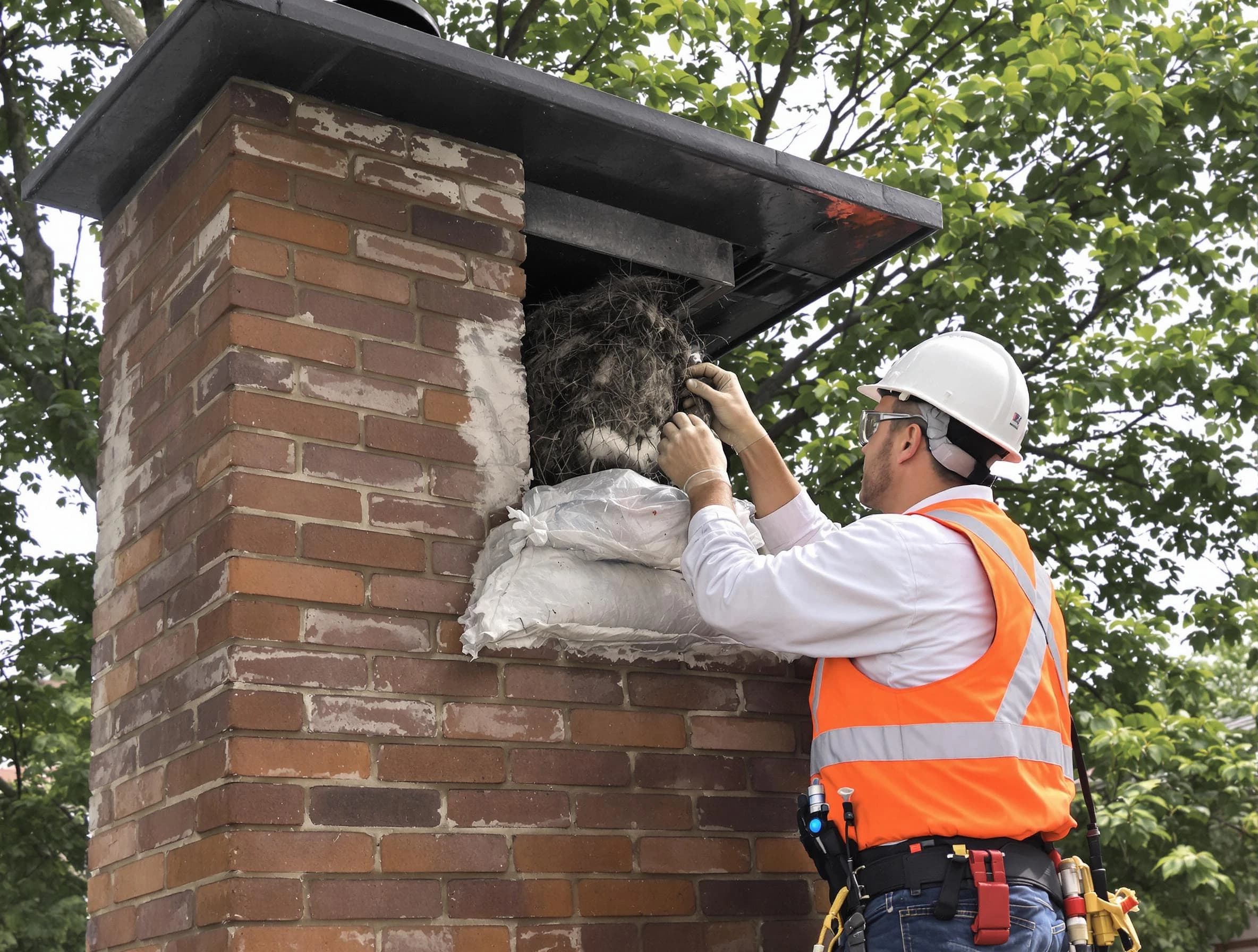 Humane removal of debris and animals by McLoud Chimney Sweep in McLoud, OK
