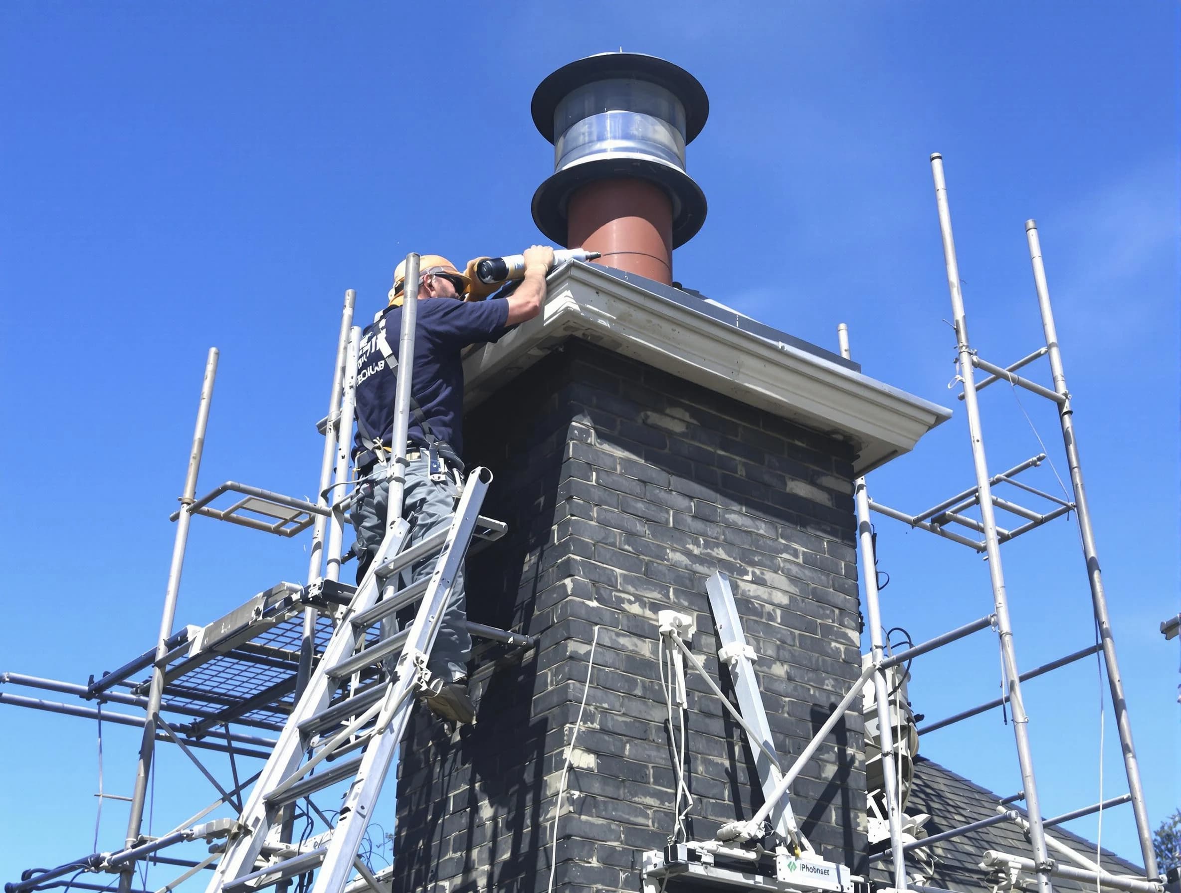 Sturdy chimney crown finished by McLoud Chimney Sweep in McLoud, OK