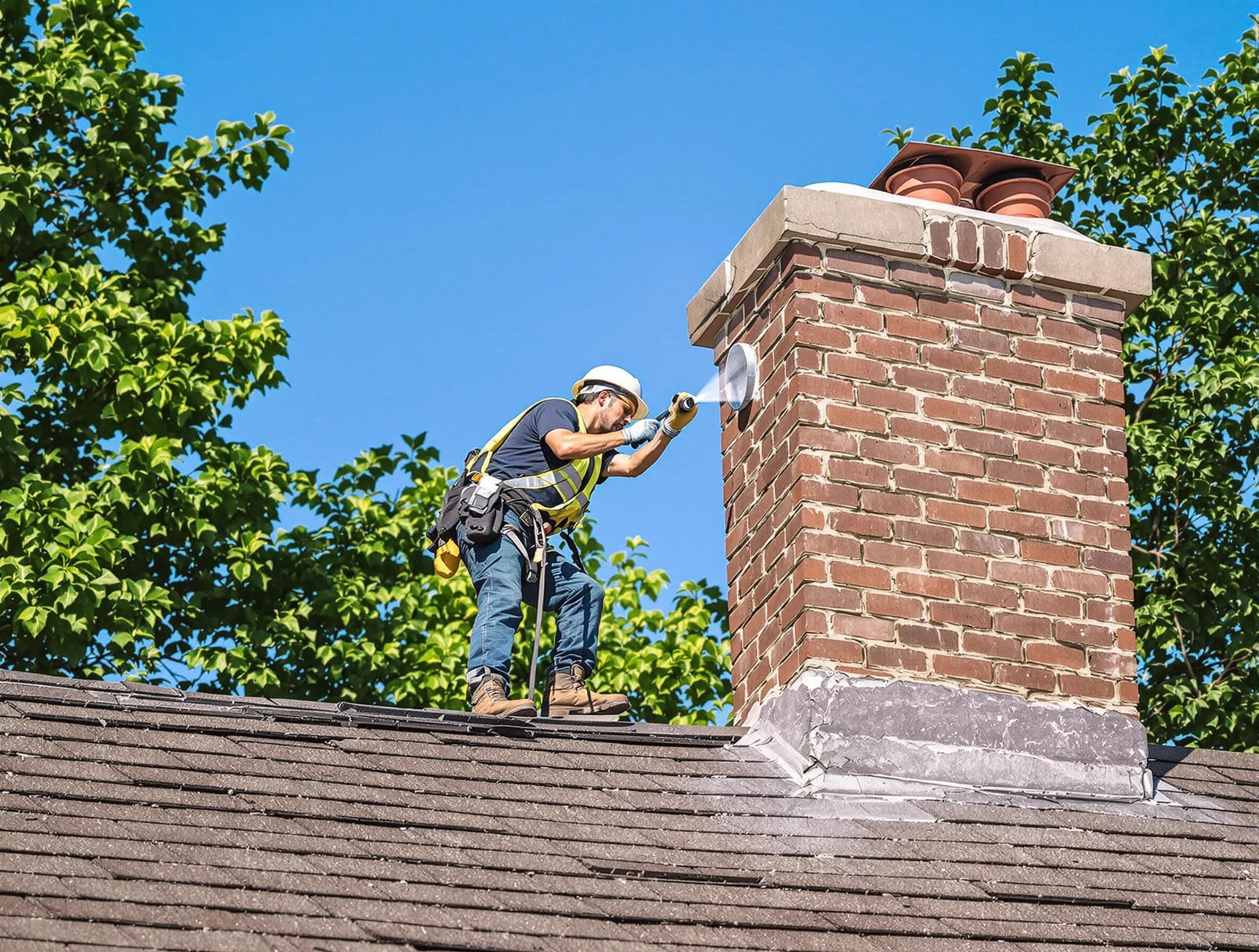 McLoud Chimney Sweep performing an inspection with advanced tools in McLoud, OK