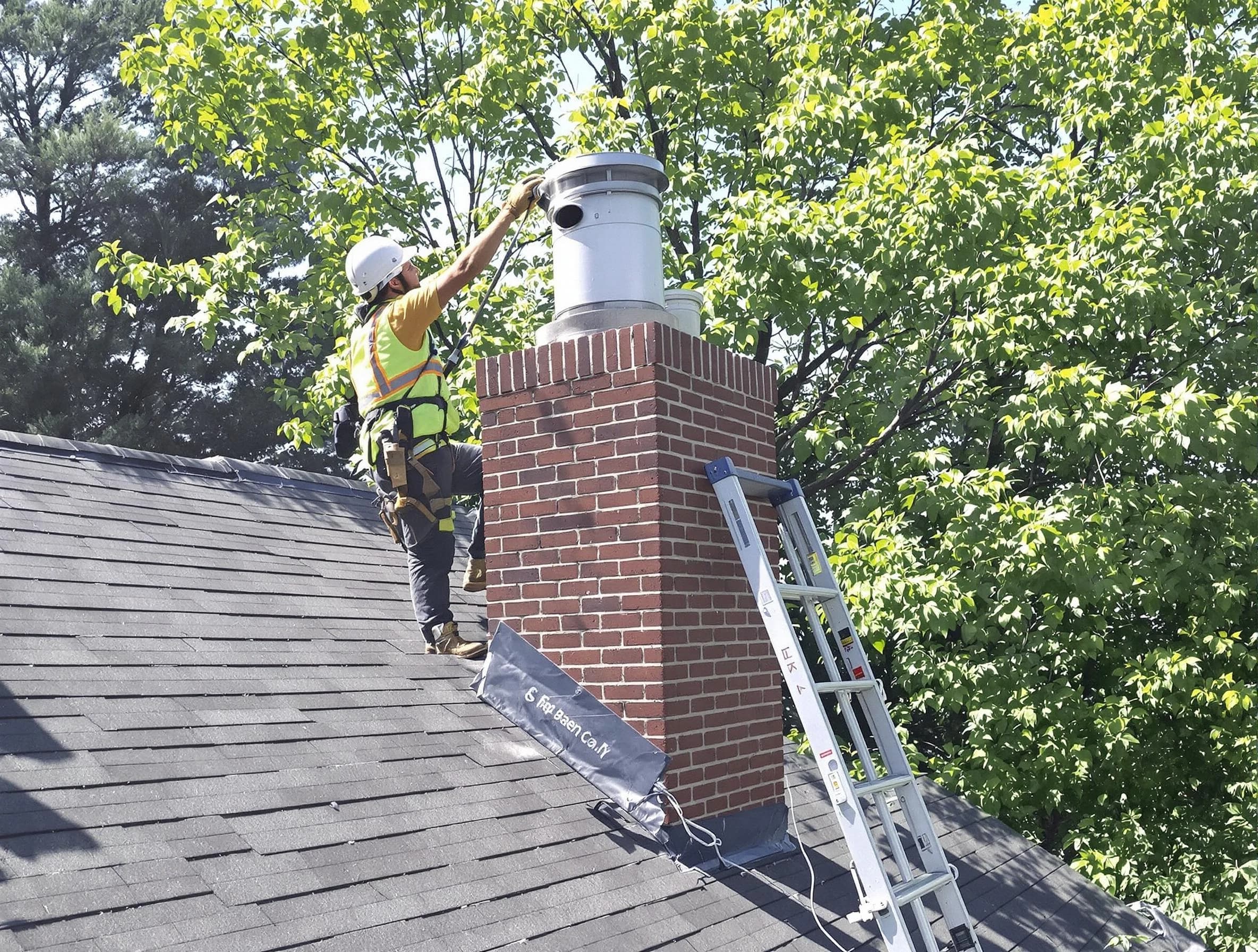 Chimney liner inspection by McLoud Chimney Sweep in McLoud, OK