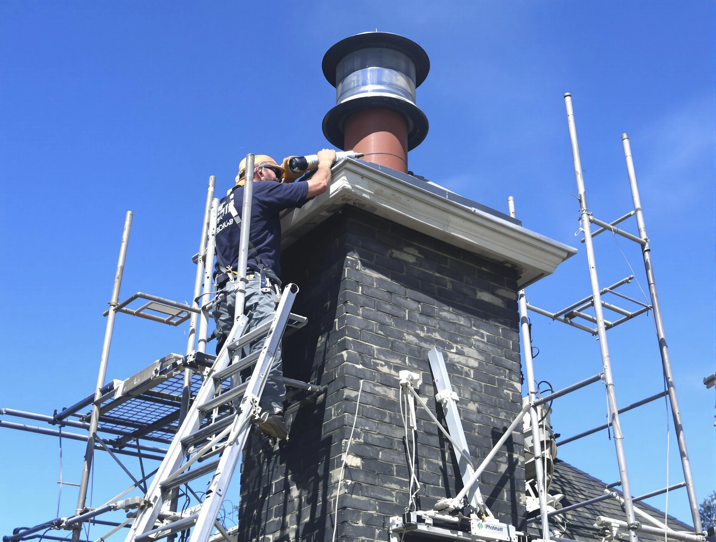 Sturdy chimney crown finished by McLoud Chimney Sweep in McLoud, OK